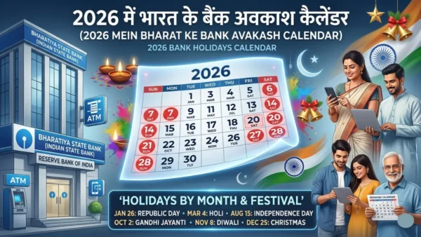 2026 में बैंक छुट्टियां
