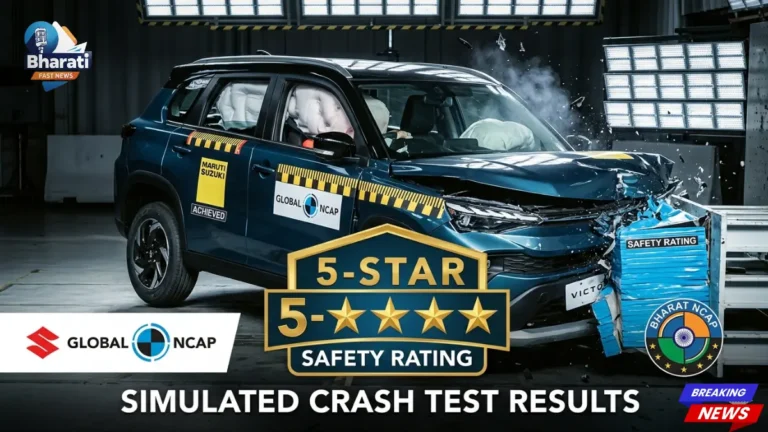 मारुति विक्टोरिस Global NCAP vs Bharat NCAP रेटिंग तुलना | Bharati Fast News