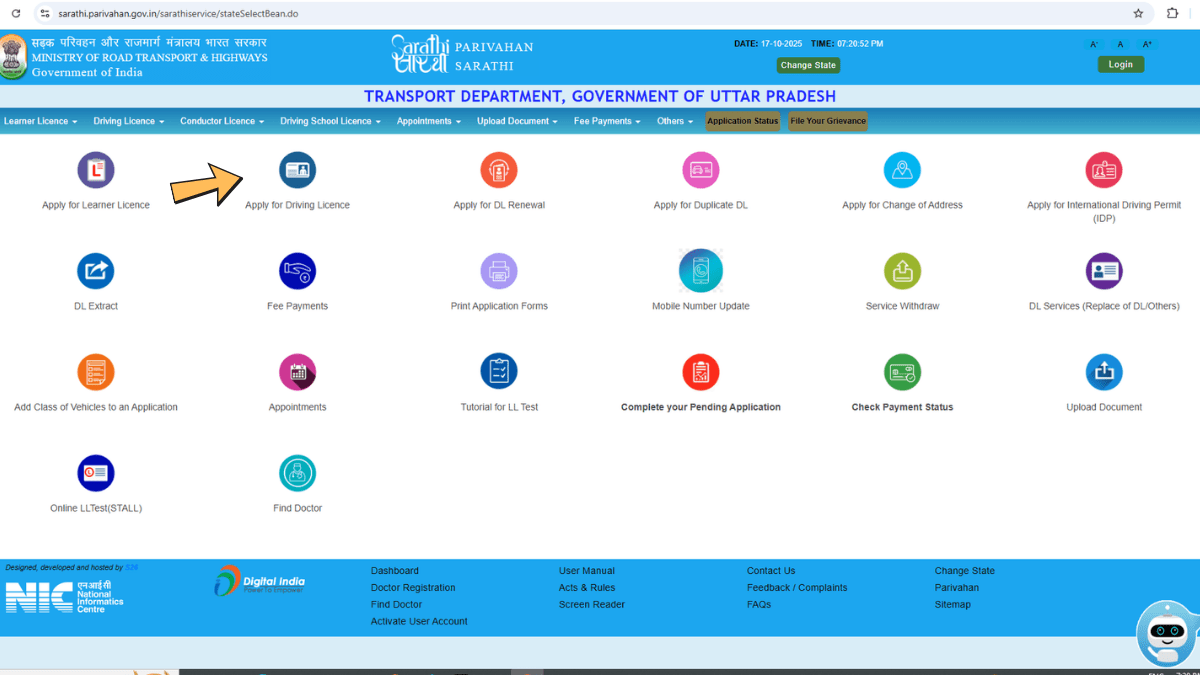 Parivahan Portal पर ड्राइविंग लाइसेंस के लिए Online कैसे करें आवेदन-Bharati Fast News