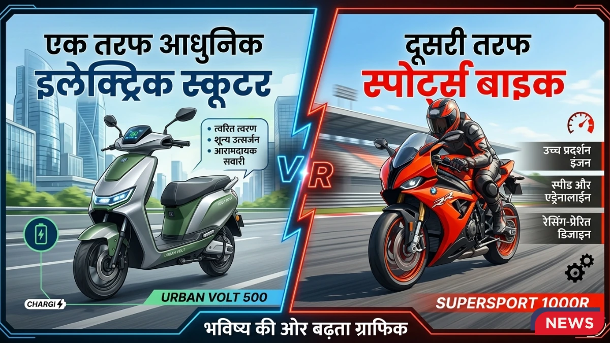 पेट्रोल बाइक और स्कूटर बनाम इलेक्ट्रिक वाहन-Bharati Fast New