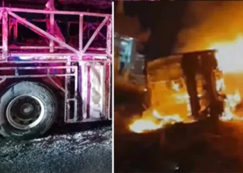 हैदराबाद-बेंगलुरु हाईवे पर दर्दनाक हादसा-Bharati Fast News