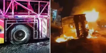 हैदराबाद-बेंगलुरु हाईवे पर दर्दनाक हादसा-Bharati Fast News