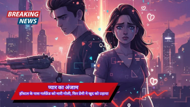 प्यार का अंजाम: हॉस्टल के पास गर्लफ्रेंड को मारी गोली, फिर प्रेमी ने खुद को उड़ाया