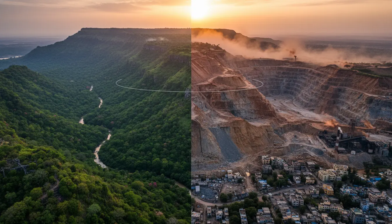 बदल गई अरावली की परिभाषा-Bharati Fast New​s