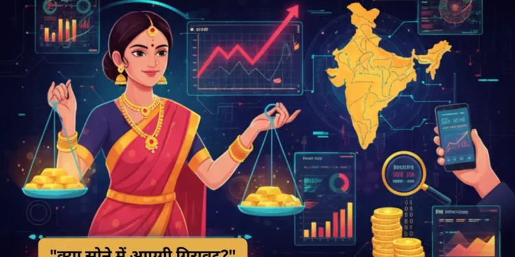 सोने के दाम में गिरावट-Bharati Fast News