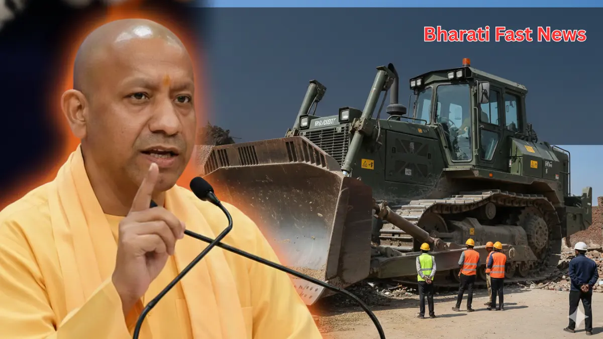 UP bulldozer action-Bharati Fast News
