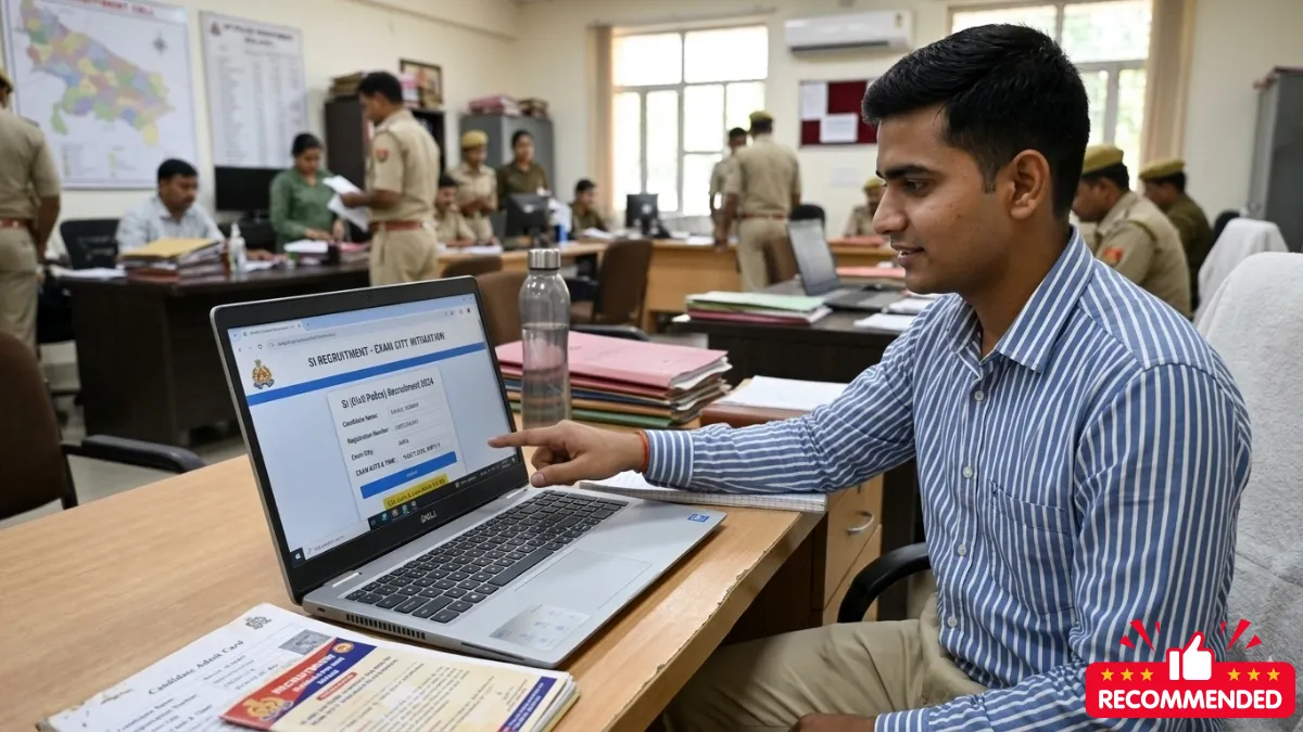 UP Police SI Exam City Details जारी-Bharati Fast News