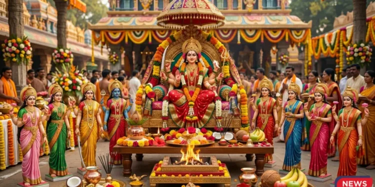 चैत्र नवरात्रि 2026: पालकी पर सवार होकर आ रही हैं माँ दुर्गे, सुख-समृद्धि का होगा वास।