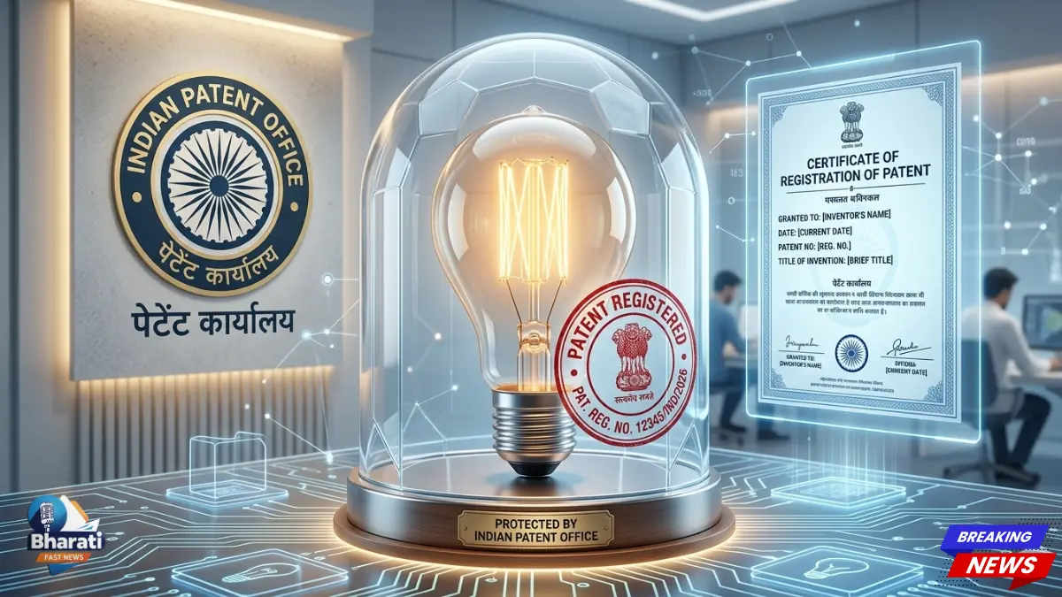 Patent Registration Process India 2026 Rules Intellectual Property Rights Bharati Fast News