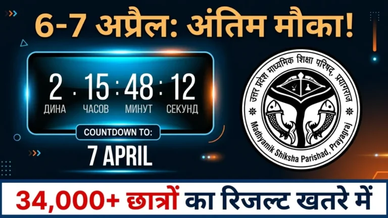 UP Board का बड़ा अलर्ट! 12वीं प्रैक्टिकल मार्क्स का पोर्टल फिर खुला
