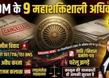 SDM किन मामलों में कार्रवाई करते हैं