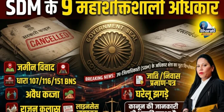 SDM किन मामलों में कार्रवाई करते हैं