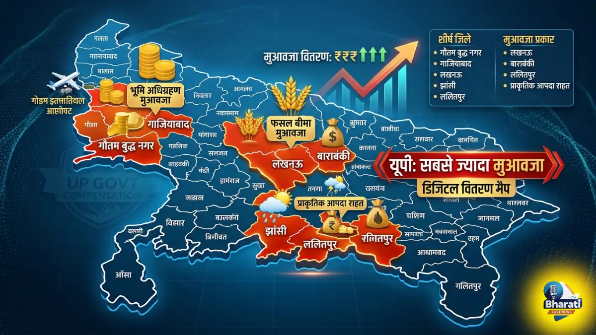 UP districts receiving farmer compensation list.