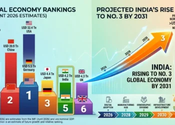 भारत 2025 में छठी सबसे बड़ी अर्थव्यवस्था