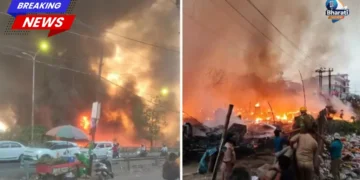 लखनऊ में भीषण आग