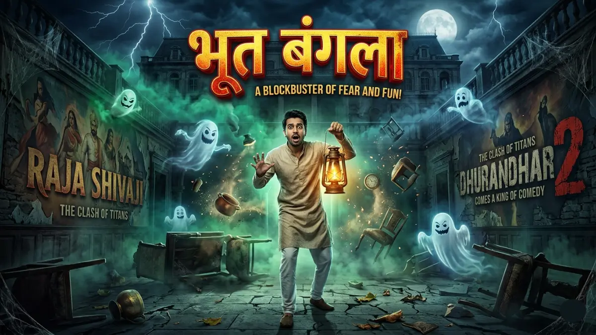 Akshay Kumar in Bhoot Bangla movie still.