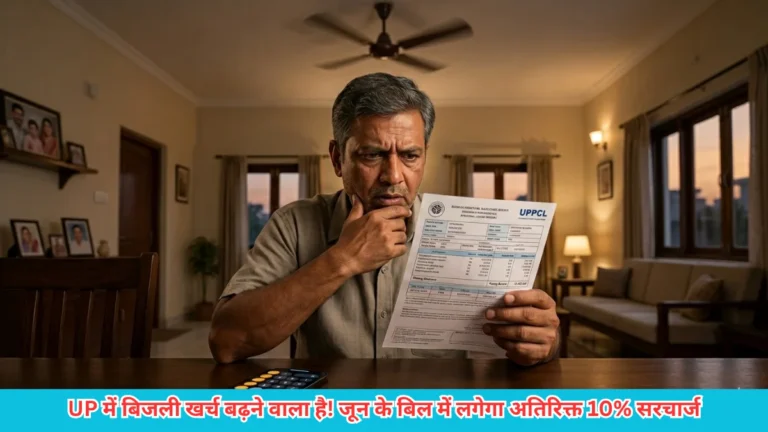 UP में बिजली खर्च बढ़ने वाला है! जून के बिल में लगेगा अतिरिक्त 10% सरचार्ज