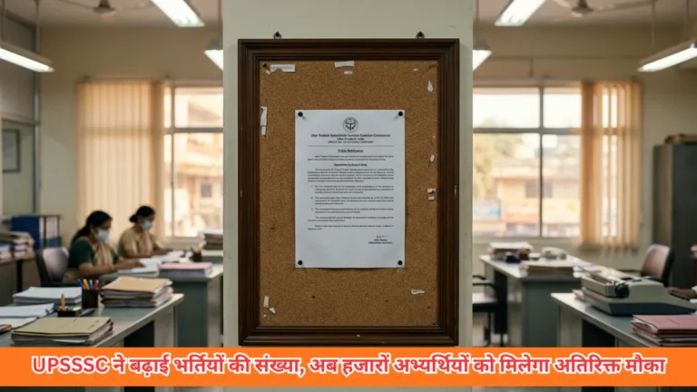 सरकारी नौकरी का बड़ा मौका! UPSSSC भर्ती में बढ़ीं सीटें, अब 2516 पदों पर चयन