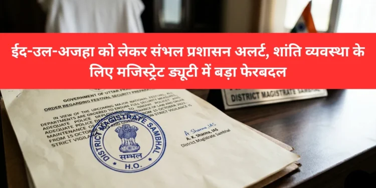 ईद-उल-अजहा को लेकर संभल प्रशासन अलर्ट