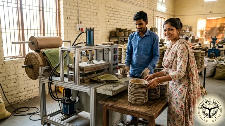 बेरोजगार युवाओं के लिए सुनहरा मौका! यू पी सरकार दे रही फ्री में दोना बनाने की मशीन