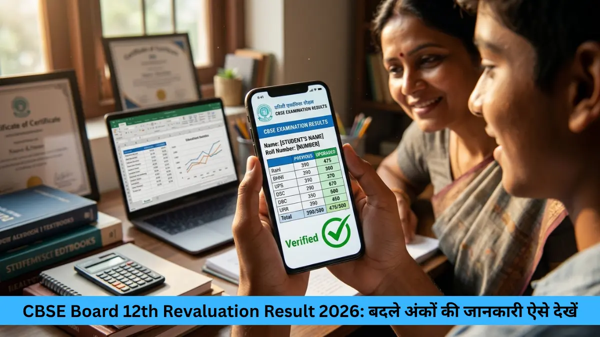 CBSE 12वीं री-इवैल्यूएशन रिजल्ट 2026