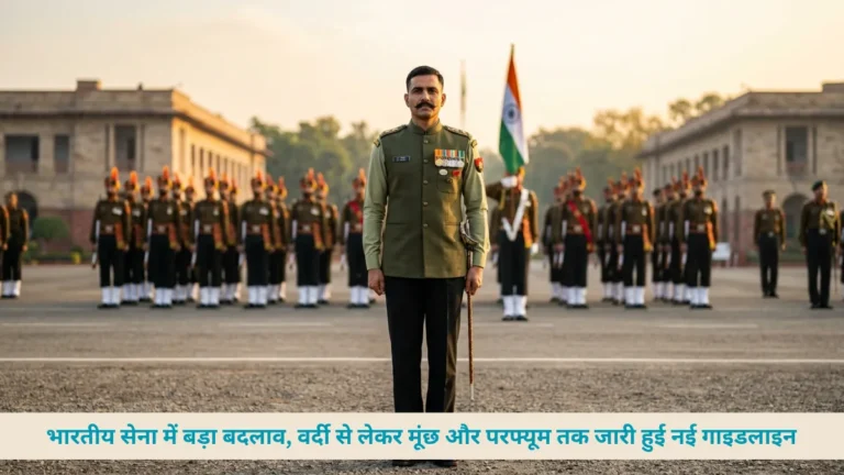 भारतीय सेना का नया ड्रेस कोड: परेड में नहीं होगी तलवार, लंबी मूंछ और परफ्यूम पर भी नई गाइडलाइन