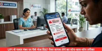 गलत खाते में पैसा ट्रांसफर