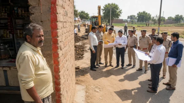 गंगा एक्सप्रेसवे फोरलेन सड़क
