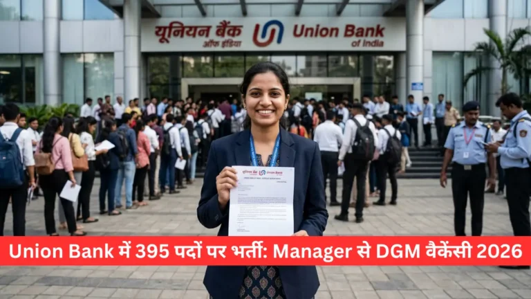 Union Bank में 395 पदों पर भर्ती, Manager से Deputy General Manager तक आवेदन शुरू