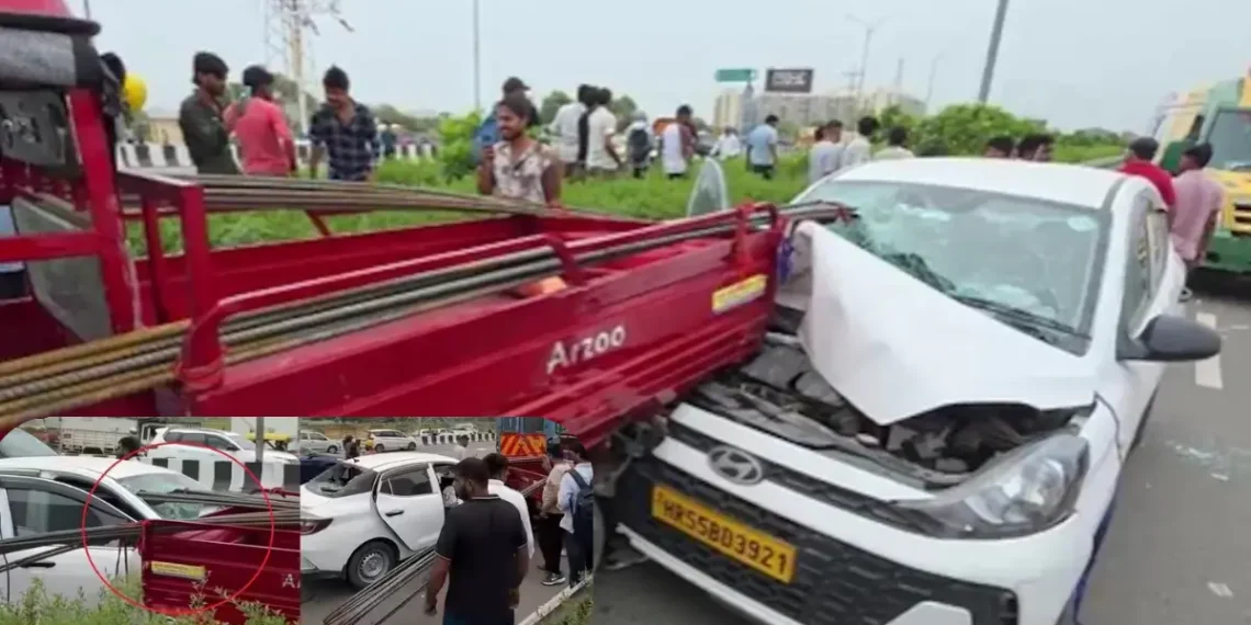 द्वारका एक्सप्रेसवे पर सड़क हादसा