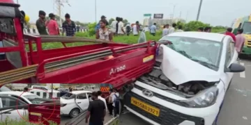 द्वारका एक्सप्रेसवे पर सड़क हादसा