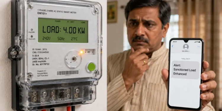 बिजली कनेक्शन लोड बढ़ा