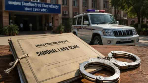 संभल में 1000 बीघा जमीन घोटाला