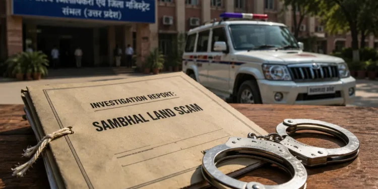 संभल में 1000 बीघा जमीन घोटाला