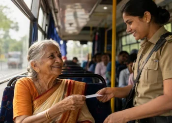 बुजुर्ग महिलाओं की फ्री बस यात्रा