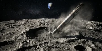 SpaceX Rocket Moon Crash