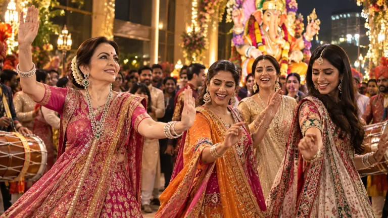 Nita Ambani Dance: ‘थारी शरारत’ पर झूमीं नीता अंबानी, बहुओं संग किया गरबा; वीडियो वायरल