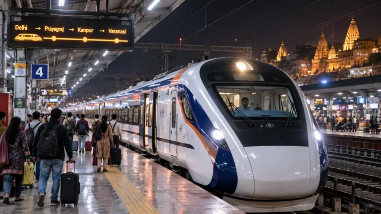 दिल्ली-वाराणसी दूसरी स्लीपर वंदे भारत: प्रयागराज-कानपुर होकर चलेगी, 823 यात्री कर सकेंगे सफर