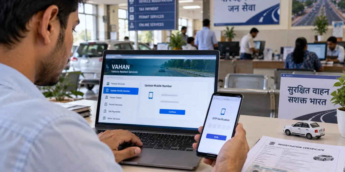 परिवहन वेबसाइट मोबाइल नंबर अपडेट
