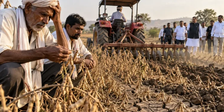 महाराष्ट्र सोयाबीन संकट