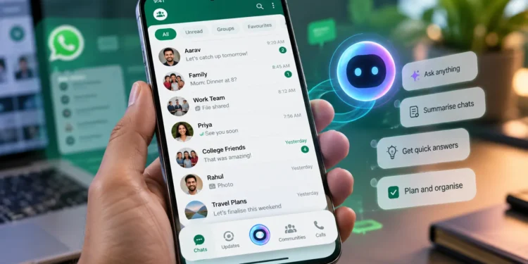 WhatsApp नया डिजाइन