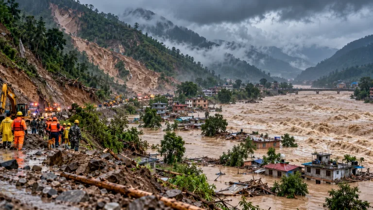 Nepal Flood: भारी बारिश से बाढ़-लैंडस्लाइड, नारायणी नदी खतरे के पार