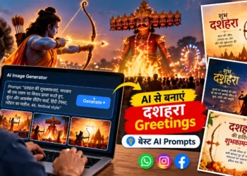 दशहरा ग्रीटिंग्स AI प्रॉम्प्ट