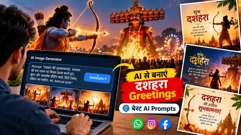 Dussehra 2026: AI से बनाएं शानदार दशहरा Greetings, जानें बेस्ट Prompts