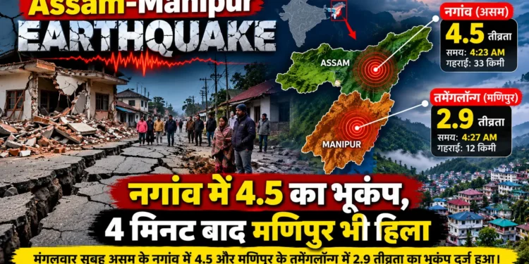 असम मणिपुर भूकंप 2026