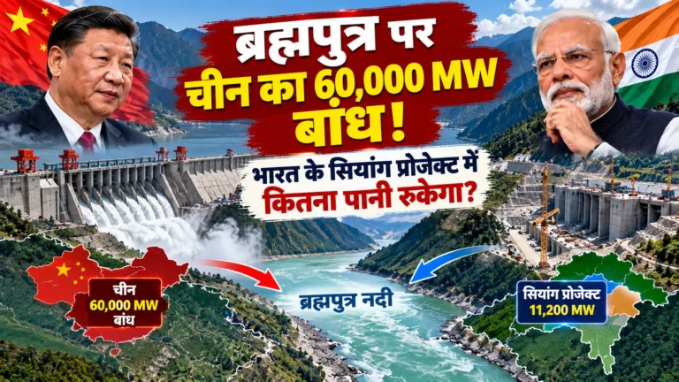 ब्रह्मपुत्र पर चीन का 60,000 MW बांध! भारत के सियांग प्रोजेक्ट में कितना पानी रुकेगा?