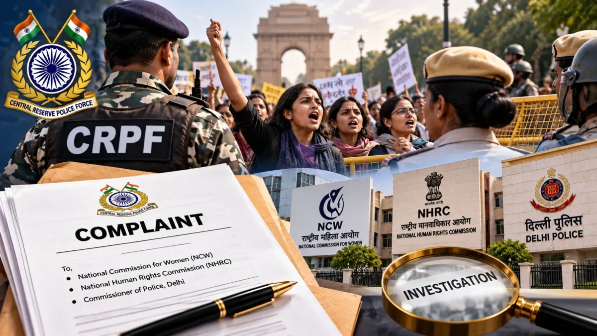सीआरपीएफ अधिकारी की दिल्ली पुलिस शिकायत