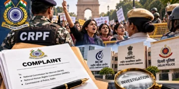 सीआरपीएफ अधिकारी की दिल्ली पुलिस शिकायत