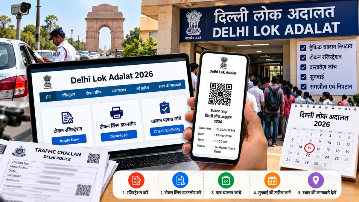 दिल्ली लोक अदालत 2026 रजिस्ट्रेशन