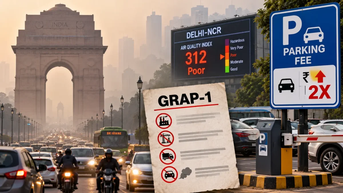 दिल्ली में GRAP-1 लागू